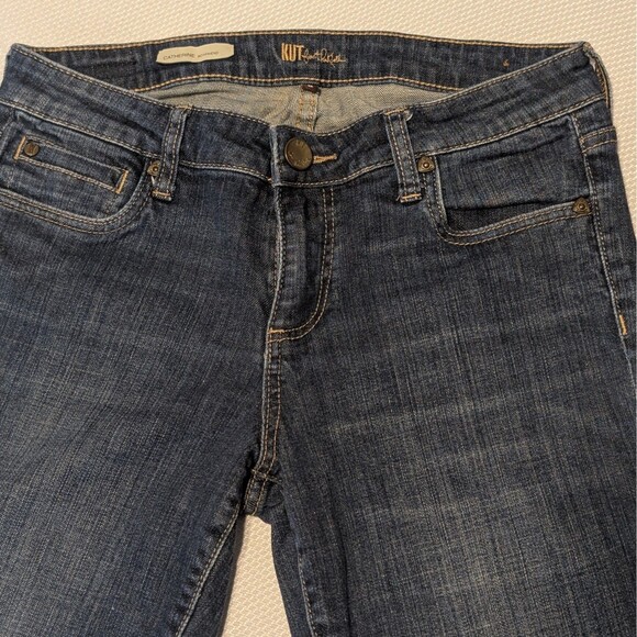 Kut from the Kloth Wm Size 6 Catherine Boyfriend Denim Jeans Cotton Medium Wash - Picture 3 of 12
